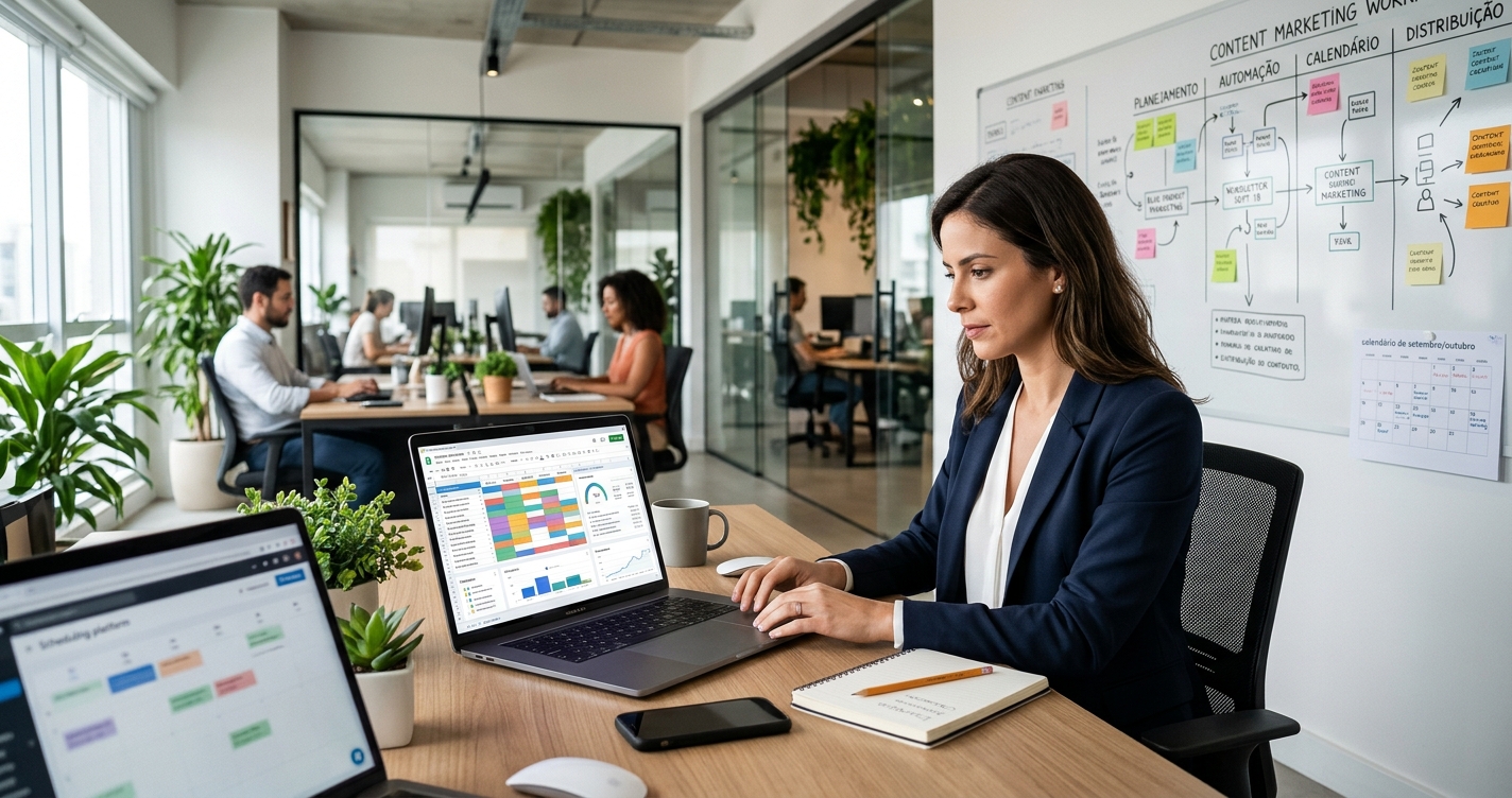 Estratégia de Marketing de Conteúdo: Planejamento, Automação e Calendário Editorial Eficaz